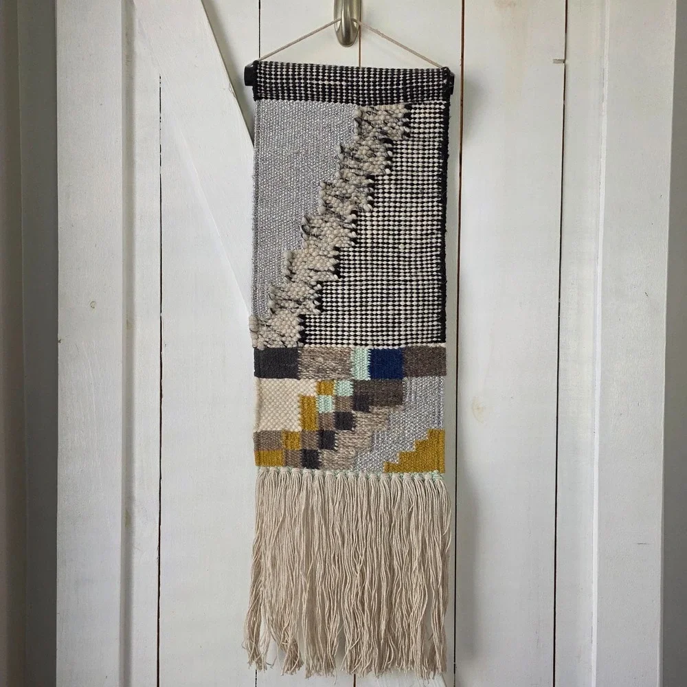 Anthropologie‎ Salinas Fringe Wall Art Hanging Tapestry Woven Boho 10